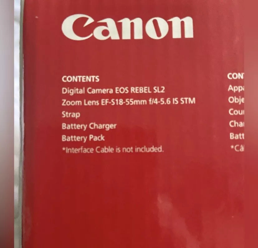 Canon EOS Rebel SL2 24.2 MP Digital SLR Camera (Body Only) – Black - cameraavenue