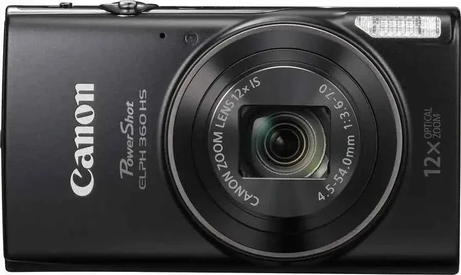 Canon PowerShot ELPH 360 HS 20.2-Megapixel Digital Camera - Black - cameraavenue
