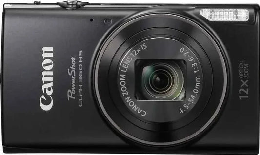Canon PowerShot ELPH 360 HS 20.2-Megapixel Digital Camera - Black - cameraavenue