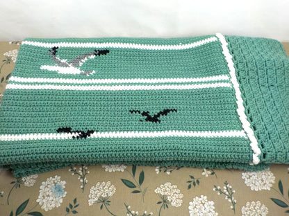Hand Made Crochet Lighthouse Throw