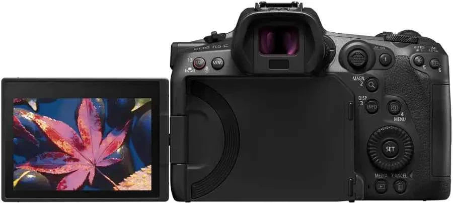 Canon EOS R5 C 8K Video Mirrorless Cinema Camera with RF24-105mm f/4 L IS USM Lens - Black - cameraavenue