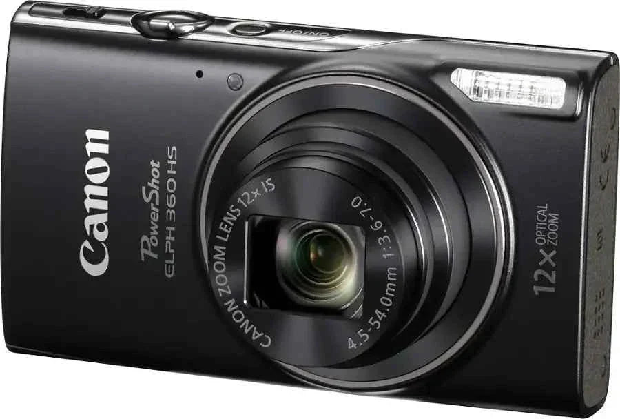 Canon PowerShot ELPH 360 HS 20.2-Megapixel Digital Camera - Black - cameraavenue