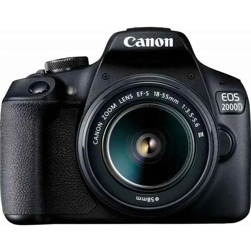 Canon EOS 2000D / Rebel T7 24.1MP DSLR Camera with EF-S 18-55mm f/3.5-5.6 III Lens - cameraavenue