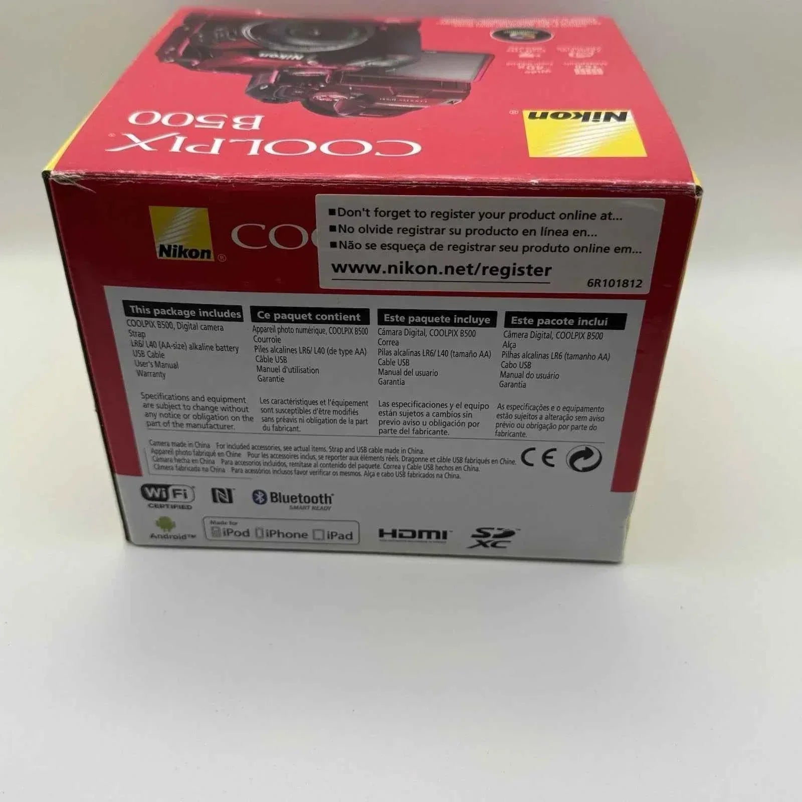 Nikon COOLPIX B500 Digital Camera - Red - cameraavenue