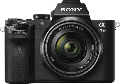 Sony Alpha a7 II Full-Frame Mirrorless Video Camera with 28-70mm Lens - Black - cameraavenue