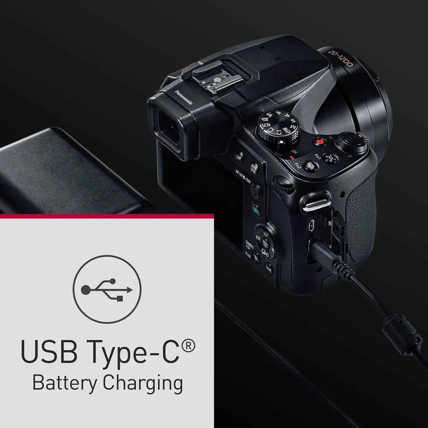 Panasonic LUMIX FZ80D Point and Shoot 4K Digital Camera with 20-1200mm Lens - Black - cameraavenue