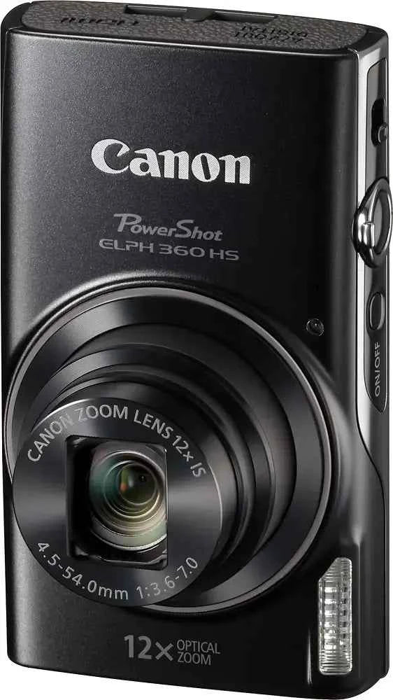 Canon PowerShot ELPH 360 HS 20.2-Megapixel Digital Camera - Black - cameraavenue