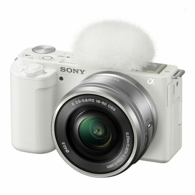 Sony Alpha ZV-E10 24.2 MP Mirrorless Digital Camera with E PZ 16-50mm f/3.5-5.6 OSS Lens – White - cameraavenue