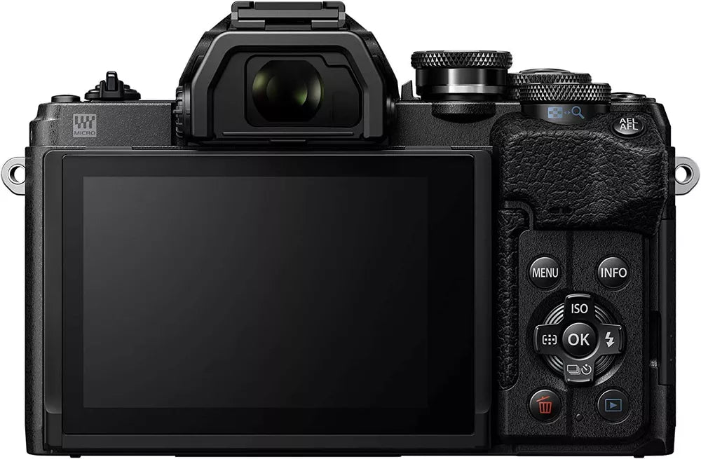 Olympus OM-D E-M10 Mark IV Mirrorless Camera with M.Zuiko Digital ED 14-42 mm F3.5-5.6 EZ Lens Kit (Black) - cameraavenue