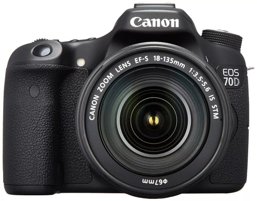 Canon EOS 70D 20.2MP DSLR Camera with EF-S 18-135mm IS STM Lens — Black - cameraavenue