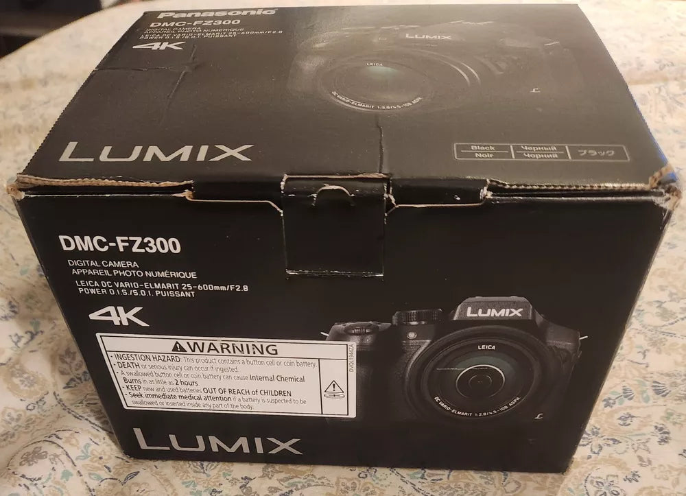 Panasonic LUMIX DMC-FZ300 12.1 MP Long Zoom Digital Camera – Black - cameraavenue