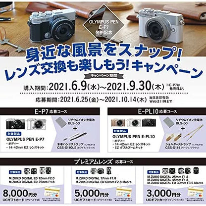 Olympus PEN E-P7 Mirrorless Camera (Body Only, Silver) - cameraavenue