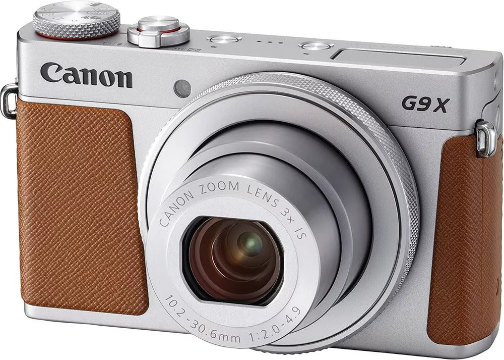 Canon PowerShot G9 X Mark II 20.1MP Compact Digital Camera – Silver & Brown - cameraavenue