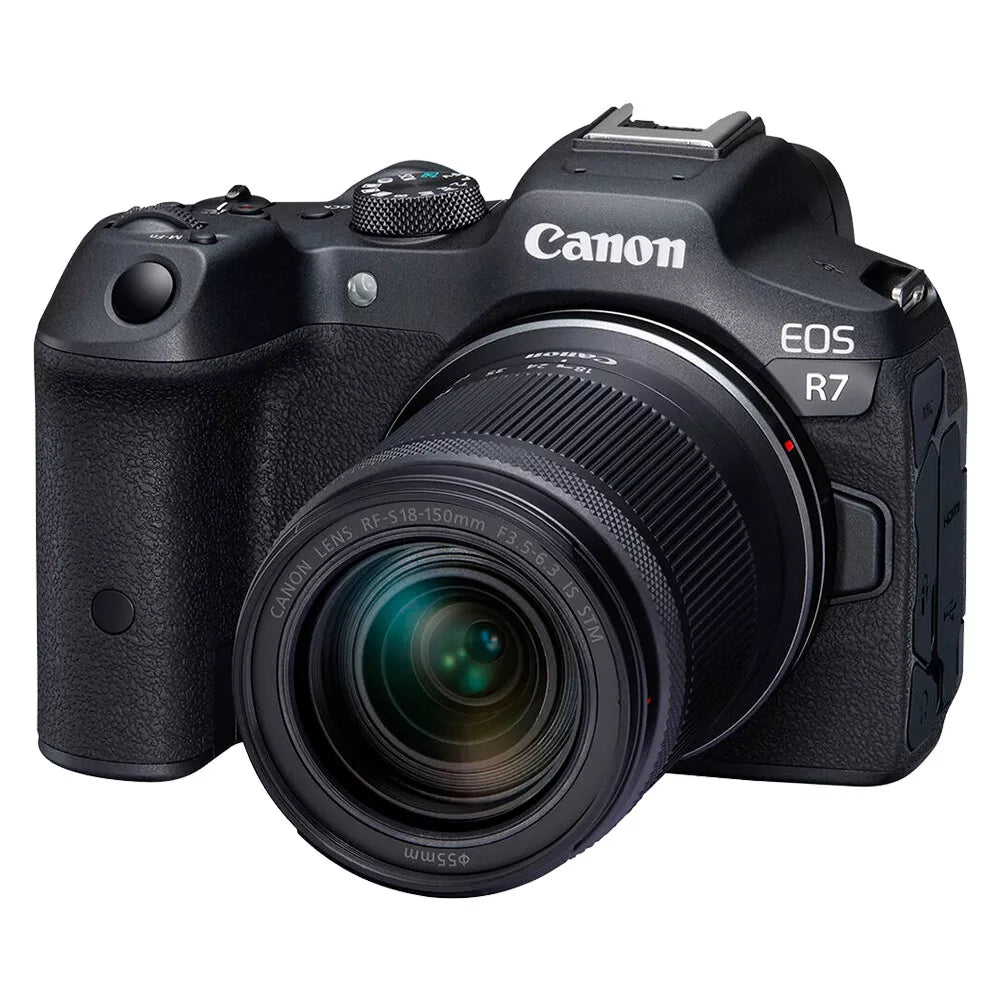 Canon EOS R7 32.5 MP Mirrorless Digital Camera with RF-S 18-150mm f/3.5-6.3 IS STM Lens – Black - cameraavenue