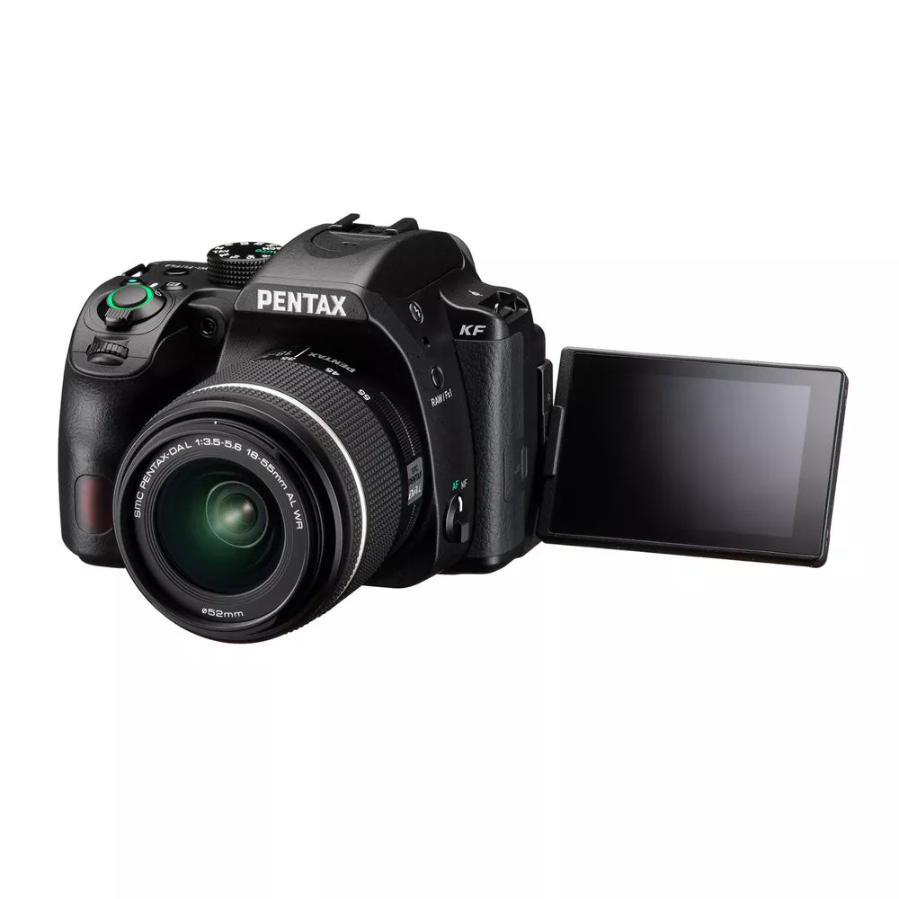 Pentax KF DSLR Camera Kit (Black) with PENTAX DA L 18-55 mm F3.5-5.6 AL WR Lens - cameraavenue