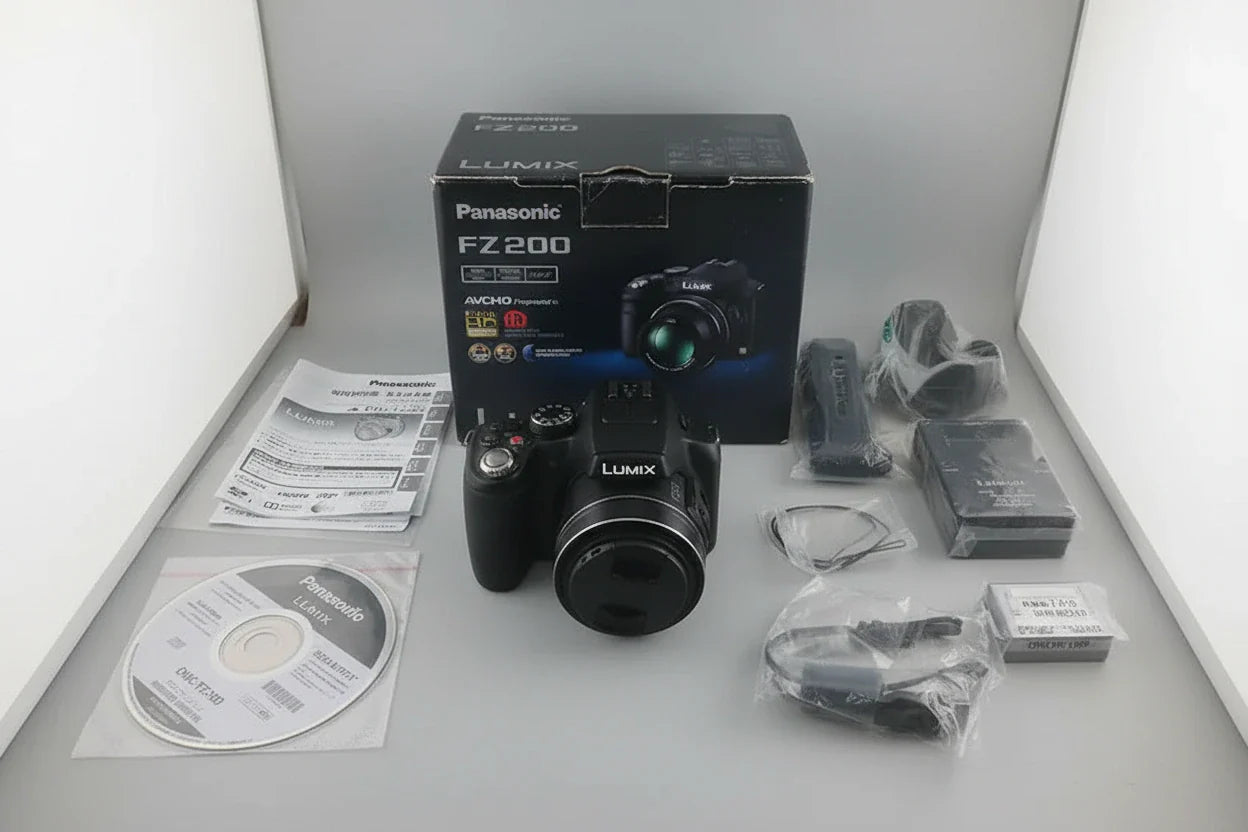 Panasonic Lumix DMC-FZ200 Digital Camera – 12.1 MP, 24× Optical Zoom, Black - cameraavenue