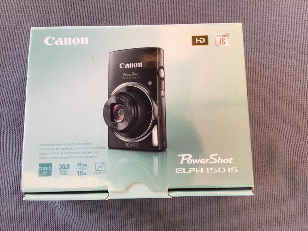 Canon PowerShot ELPH 150 IS (Red) with its original charger (CB-2LF) - cameraavenue