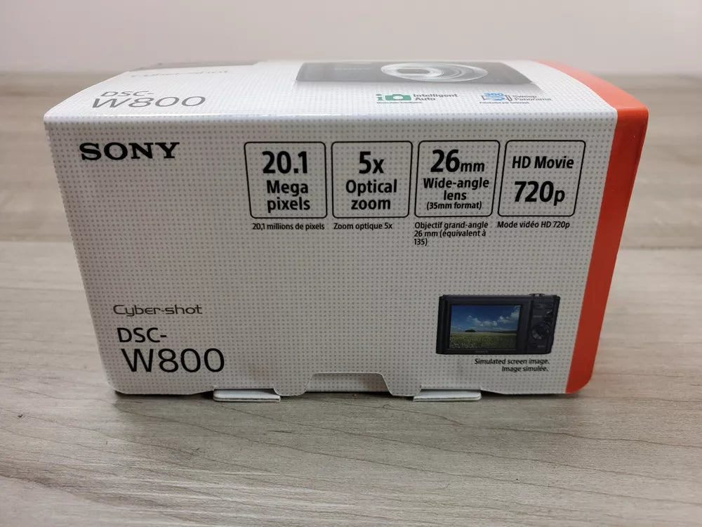 Sony Cyber-shot DSC-W800 20.1 MP Compact Digital Camera – Black - cameraavenue
