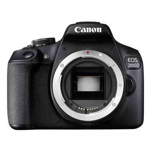 Canon EOS 2000D / Rebel T7 24.1 MP DSLR Camera (Body Only) – Black - cameraavenue