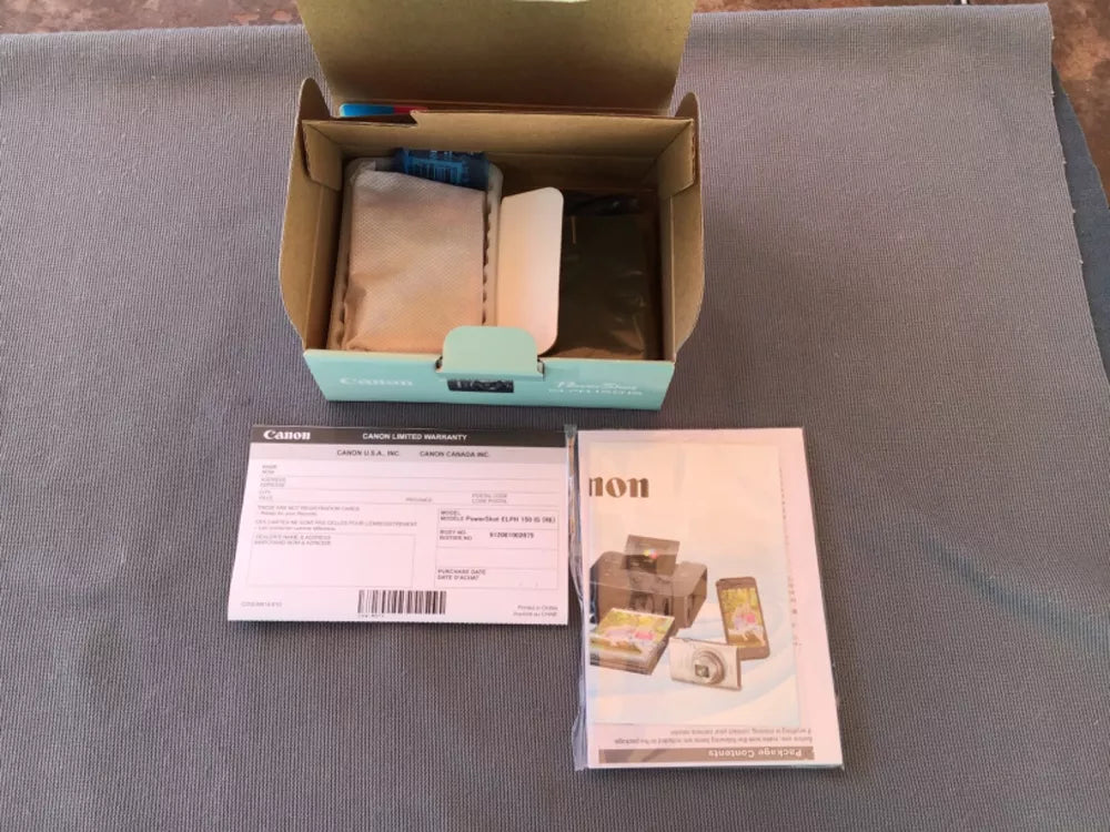 Canon PowerShot ELPH 150 IS (Red) with its original charger (CB-2LF) - cameraavenue