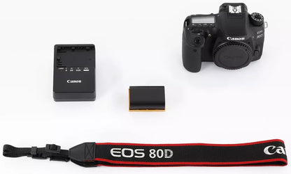 Canon EOS 80D 24.2 MP Digital SLR Camera (Body Only) – Black - cameraavenue